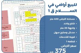 للبيع ارض في السلام ق1