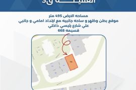 للبيع ارض في العقيلة ق3