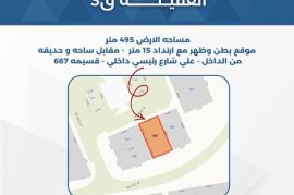 للبيع ارض في العقيلة ق3