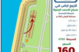 للبيع ارض في صباح الاحمد البحرية