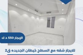 للايجار شقة مع السطح خيطان الجديدة 