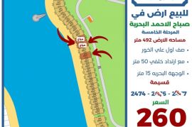 للبيع ارض في صباح الاحمد البحرية 