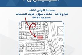للبيع ارض في الفنيطيس قطعه 7 