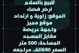للبيع ارض بالسلام 