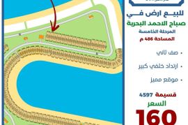 للبيع ارض في صباح الاحمد البحرية 
