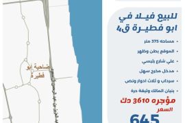 للبيع فيلا في ابو فطيرة ق4