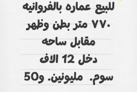 للبيع عماره بالفروانيه 
