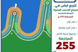 للبيع ارض في صباح الاحمد البحرية 