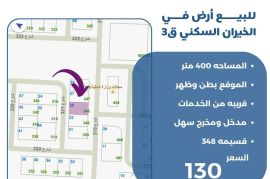 للبيع ارض في الخيران السكني ق3