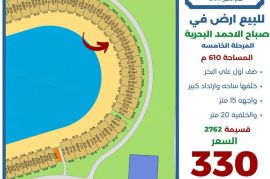 للبيع ارض في صباح الاحمد البحرية 