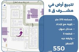 للبيع ارض في مشرف ق5