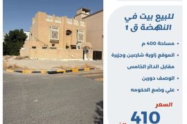 للبيع بيت في النهضه ق1